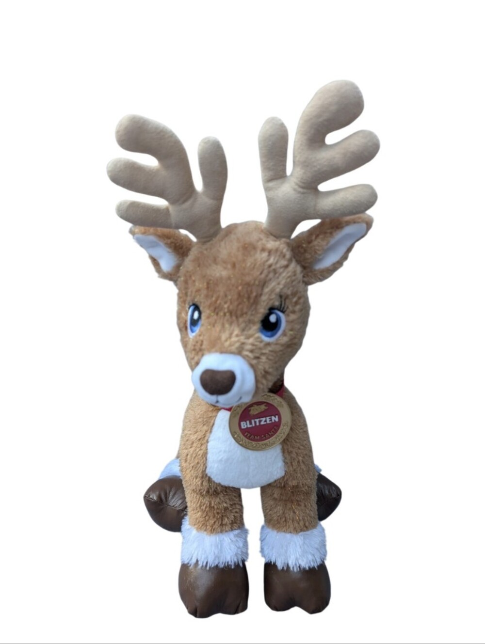 Build-a-Bear 2014 Sparkle Reindeer Plush W/ Blitzen Collar